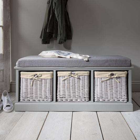 Fyfield Hallway Shoe Storage Bench with Cushion
